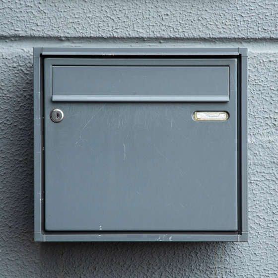 Letterbox on a wall
